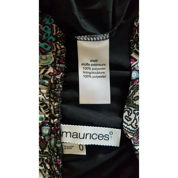 Maurices Semi Sheer Chiffon Asymmetrical Skirt Plus Size 0X 2X New - Picture 5 of 6